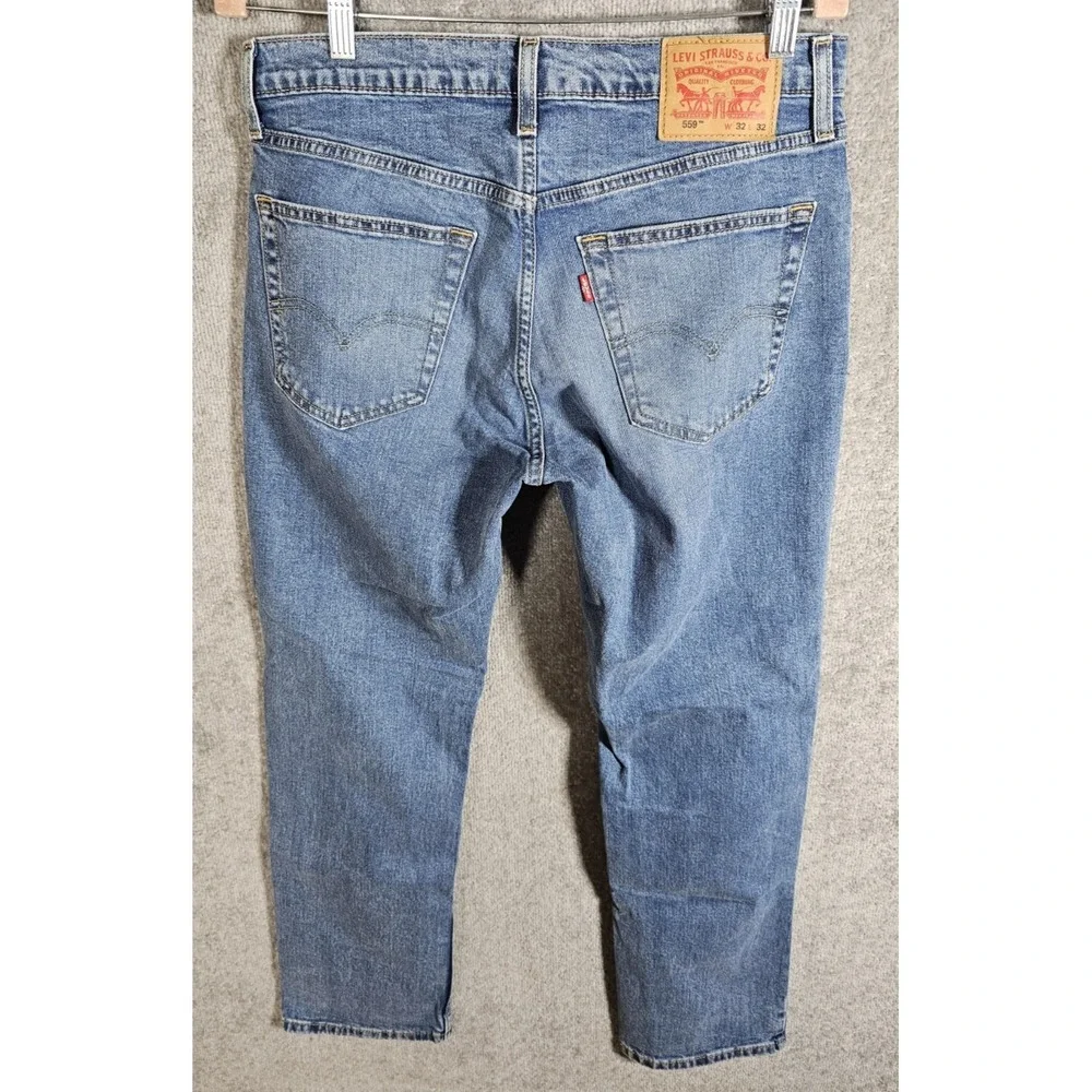 Levis 559 Relaxed Straight Jeans Mens Size 32x32 Blue‎ Denim Stretch Pockets